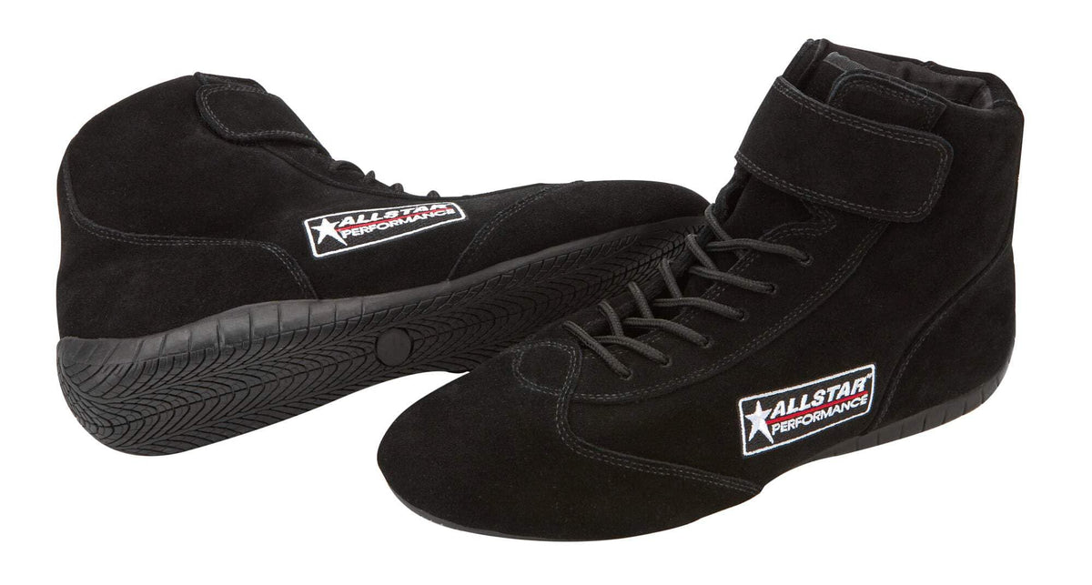 Racing Shoes Black 10.5 SFI 3.3/ by Allstar Performance – Suede, Black, Model All919105
