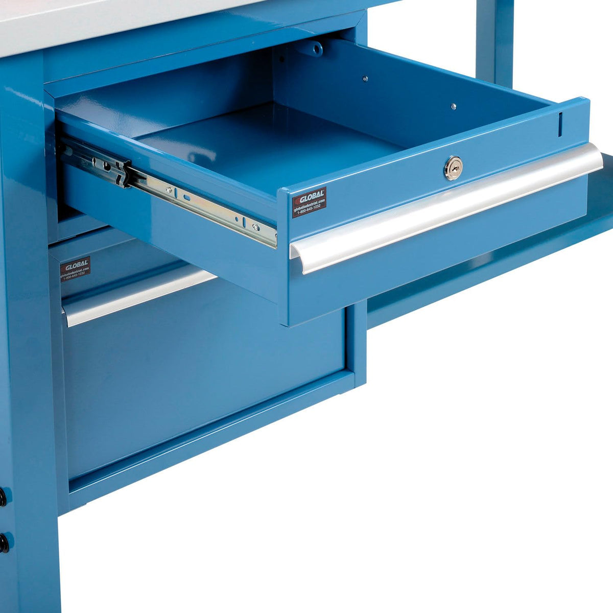 72" W x 36" D Workbench by Global Industrial – 72"W x 36"D, Steel, Blue, Model 319343BL