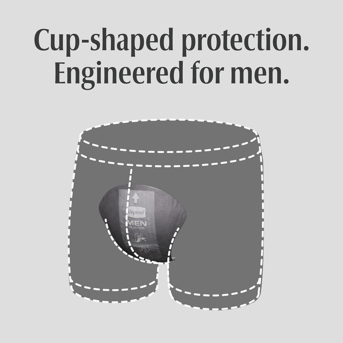 Men Guards Maximum Absorbency - 52 Count by Depend – One Size Fits All, Synthetic Blend, Beige, Pack of 2