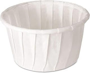 Dart Treated Paper Souffle Portion Cups, 1 1/4 Oz, White, 250/Bag