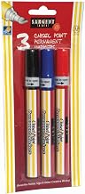 Sargent Art 22-1593 3-Count Pack Chisel Point Tip Permanent Markers