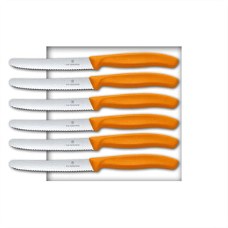 Tomaten-und Tafelmes by Victorinox – 6er Pack, plastic, Orange, Pack of 6, Model 6.7831.001.V-007