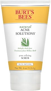 Burt's Bees Natural Acne Solutions Pore Refining Scrub, 4 Ounce