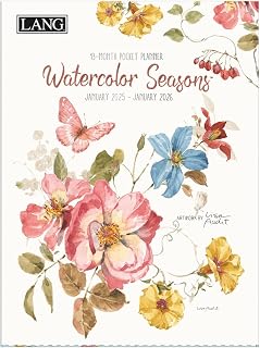 LANG Watercolor Seasons 2025 Monthly Pocket Planner (25991003189)