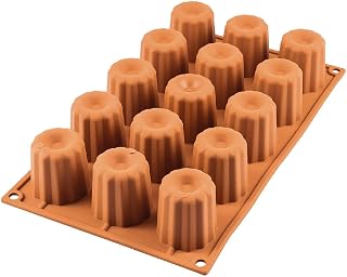 Silikomart Bordelaise Bordelais Cake Mould, 45mm, Terracotta