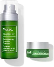 Murad Retinal ReSculpt Serum & Eye Cream Combo - Eye Lift and Overnight Treatment Targeting Sagging Skin, Droopy Lids, and Deep Wrinkles, Set of 2
