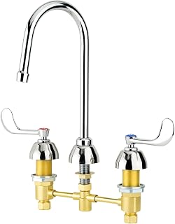 Krowne 14-840L Royal Series 8" Deck Mount Widespread Restroom Faucet with Rigid Gooseneck Spout‍​‌​​‌​‍​​‌‌‌‌‍​​‌‌‌‌‍​​‌‌​​‍​​‌‌‌‌‍​​‌​‌‌‍​​​‌‌‌‍​​‌‌​​‍​​‌​‌‌‍​​‌‌‌‌​‍​​​‌‌‌‍​​‌‌‌​​‍​​​‌‌​