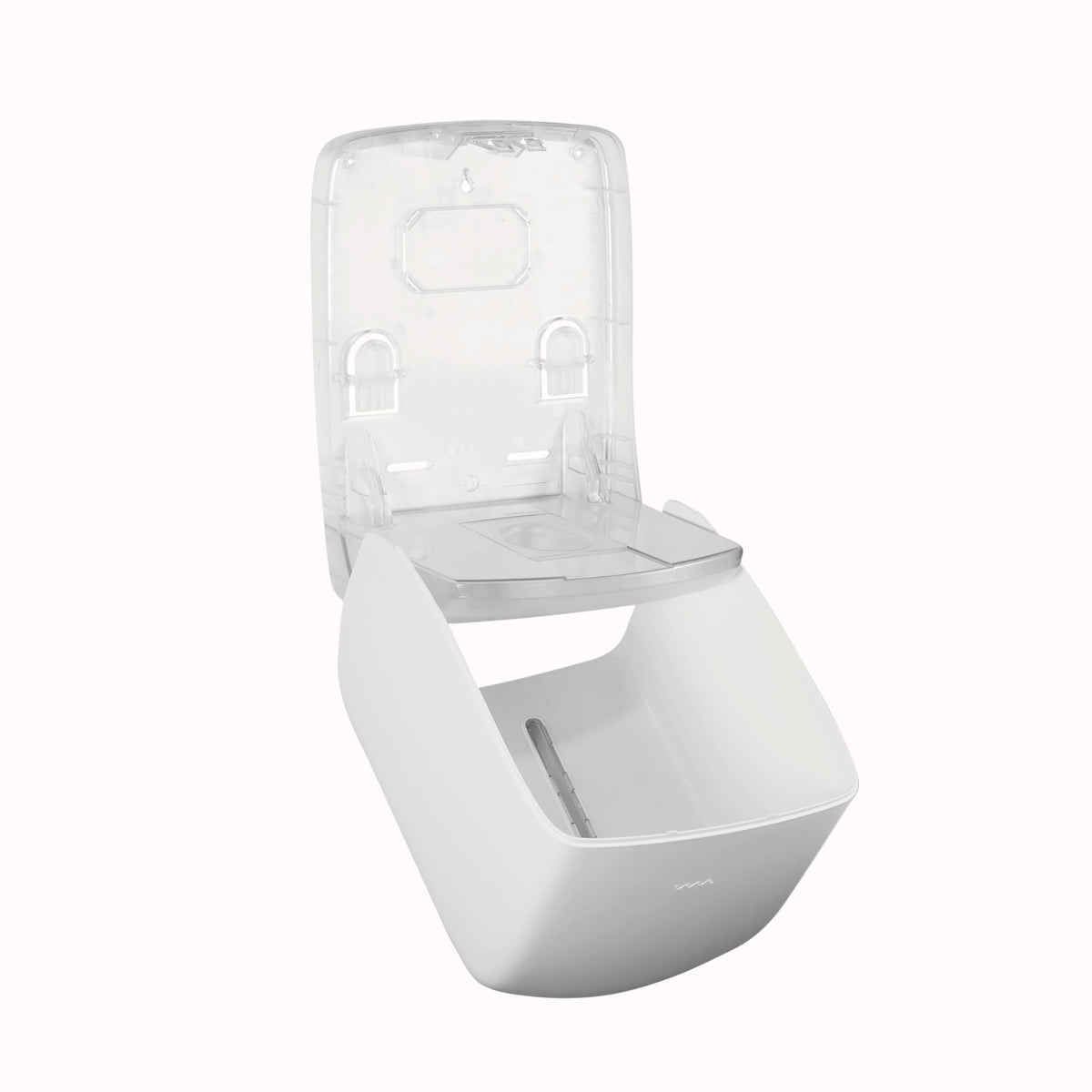 Timeless Centerpull Roll Towel Dispenser by San Jamar – Plastic, White, Model T600WH