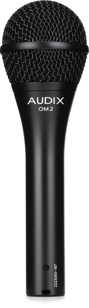 Dynamic Vocal Microphone by AUDIX – 2.00 x 2.00 x 7.00 Inches, Zinc alloy, black E-coat finish, steel, gold, Black, Model OM2