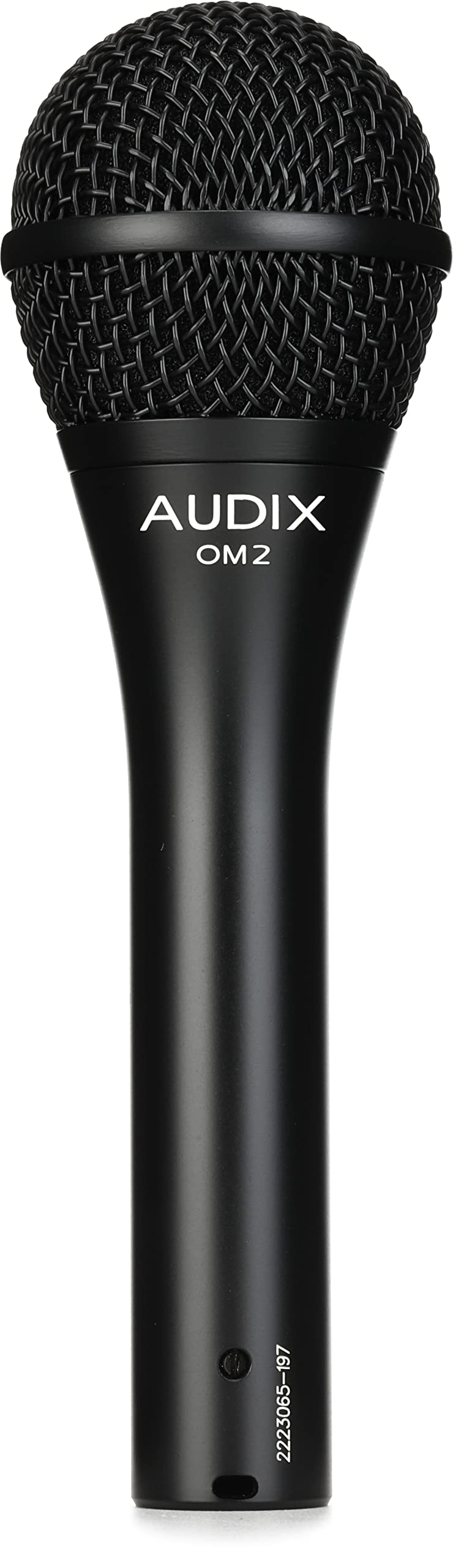Dynamic Vocal Microphone by AUDIX – 2.00 x 2.00 x 7.00 Inches, Zinc alloy, black E-coat finish, steel, gold, Black, Model OM2