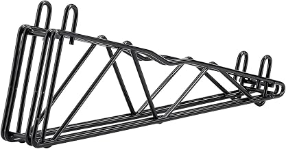 Nexel DAB18B 18" Double Arm Shelf Bracket Black Epoxy