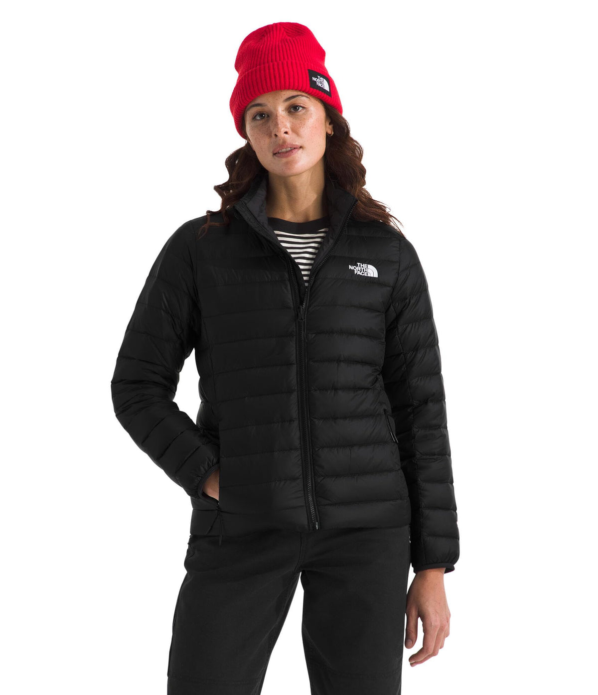 Women's Classic Down Jacket by The North Face – Small, Nylon, Tnf Black, Model NF0A8D3F