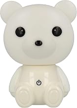 Westcott Lightbuddies Bruno Bear LED Night Light for Children with Battery and USB Charging Cable, Dimmable, Cream White, E-88002 00