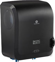 Pacific Blue Ultra Water-Resistant Mechanical Touchless Paper Towel Dispenser by GP PRO (Georgia-Pacific), Black. 59594, 12.90" W x 9.00" D x 16.00" H