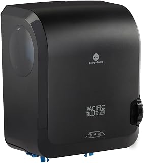 Pacific Blue Ultra Water-Resistant Mechanical Touchless Paper Towel Dispenser by GP PRO (Georgia-Pacific), Black. 59594, 12.90" W x 9.00" D x 16.00" H