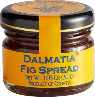Dalmatia Mini Fig Spread | All-Natural, Non-GMO, Award-Winning Mediterranean Spread | Perfect for Cheese Boards, Toast & Baking | Product of Croatia, 1.05 Ounce Mini Jar