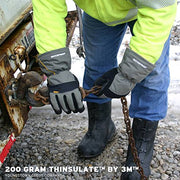 Youngstown Glove Company Large (Pack of 1) / Olive and Black / Waterproof Winter Safety Work Gloves