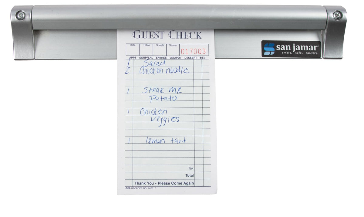 San Jamar 12" / 12 Inches / Check Rack Guest Checks