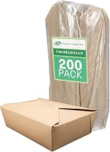 SCT ChampPak Retro Carryout Boxes, #3, 7.75 x 5.5 x 2.5, Kraft, Paper, 200/Carton