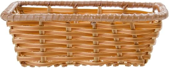 HUBERT Storage Basket Rectangular Natural - 10"L x 7 1/2"W x 3"H