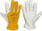 Tillman 1428 Premium Top Grain & Split Cowhide Drivers Gloves, Lined Back, Medium