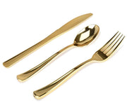 Gold Plastic Silverware Set (160 Bulk Pack) Disposable Cutlery Utensils by Stock Your Home – 160 Count, Plastic, Gold, Pack of 160, Model Stock Your Home 1008_2