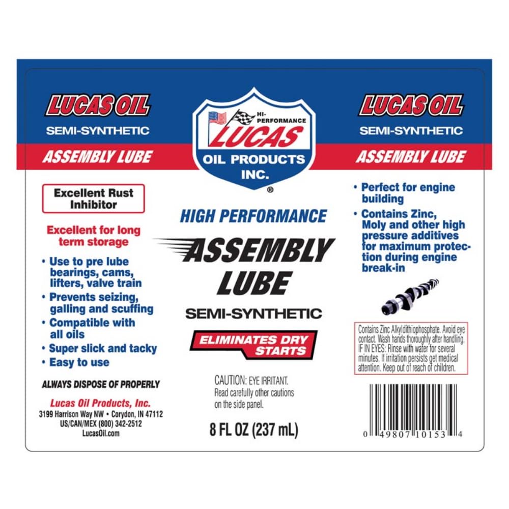 Lucas Oil 8 Ounce / 1 / No Color Motor Oils
