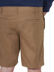 Men's Extreme Motion Flat Front Short by Lee – Cotton Blend, Original Khaki, Model 104183560