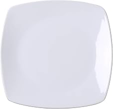 Yanco ML-2107 Mainland 6 3/4” X 1/2" SQUARE PLATE WITH ROUNDED CORNER