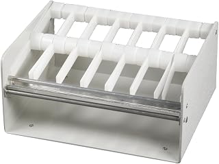 DayMark Safety Systems IT110493 7-Slot Plastic Label Dispenser Rack, Holds 7 Rolls of 3/4" or 1" Wide Labels