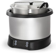 Vollrath 7470110 Mirage Countertop Induction Rethermalizer, 7 Qt Capacity with Induction-Ready Inset and Cover, Digital Controls with Presets, Silver Finish, 120V
