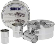HUBERT Pastry Cutter Set Round Stainless Steel 12 Per Set