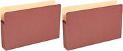 Pendaflex Recycled File Pockets, Legal Size, Red Fiber, 3.5" Expansion, 25/BX (E1526E) (Pack of 2)