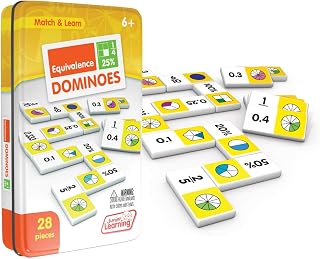 Junior Learning Equivalence Dominoes, 28 Piece Math Matching Game