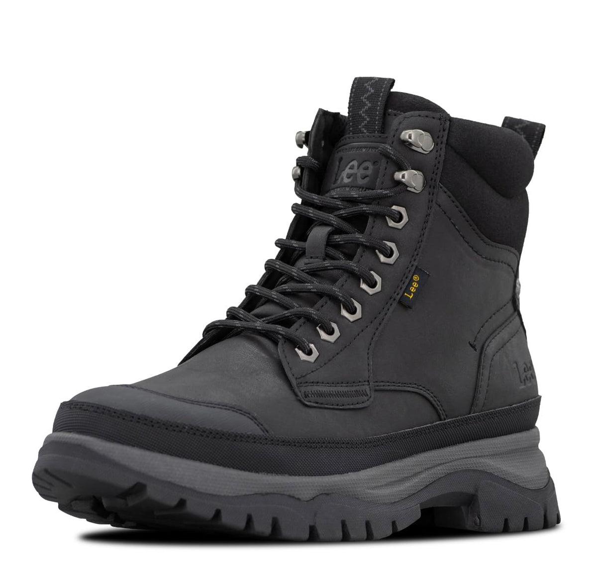 Men's Denver Rugged Hiker Boot by Lee – 8, Black, Model M000256-001