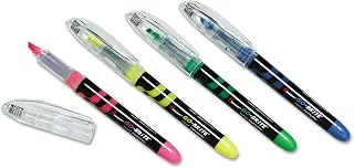 AbilityOne 7520014613779 - go-brite® Liquid Highlighter - Pink, Green, Yellow & Blue - 4 units