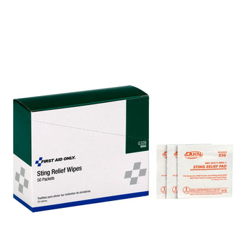 Insect Sting Relief Pad by First Aid Only – 50 Count (Pack of 1), Polyester, Multi, Model G326GR