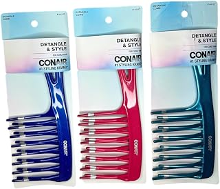 Conair Styling Essentials Style & Detangle Comb 1 ea (Pack of 3)