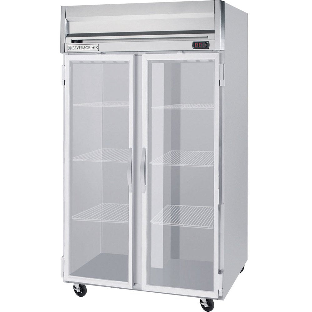 Beverage-Air HFPS2-1G Horizon Series Two Section Glass Door Reach-In Freezer 49 cu.ft. Capacity Stainless Steel Exterior and by Beverage Air – 49.0 cubic_feet, Model HFPS21G