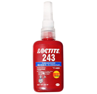 243 Threadlocker Blue Liquid 50 ml Bottle - Pack of by Loctite – 1.69 Ounces, Silicone, Blue, Model 44091
