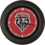 Holland Bar Stool ClkNL15BK Mex 15 in. University of Mexico Logo Traditional Wall Clock - Black