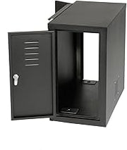 Global Industrial Computer Cabinet Side Car, Black, 12" W x 22-1/2"D x 21-1/2"H