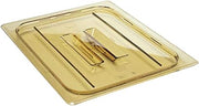 Cambro 10HPCH150 Amber Full Size H-Pan Cover with Handle