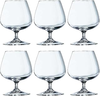 Arcoroc DP094 Brandy Cognac Glasses, 250 mL (Pack of 6)