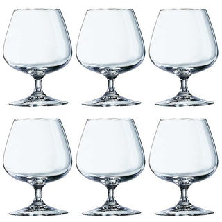 DP094 Brandy Cognac Glasses by Arcoroc – 6 Count (Pack of 1), 250.0 milliliters, Glass, Transparent, Pack of 6