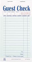 AmerCare Royal Green Guest Check Paper Receipt Book, Carbonless Order Book with 17 Lines, 2 Part Booked, Case of 50 Server Notepad Books