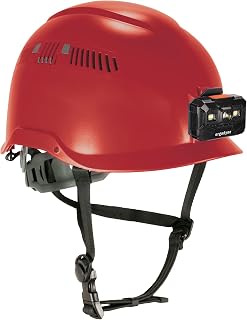 Ergodyne Skullerz 8977LED Type 2 Vented Safety Helmet with LED Light, Class C, Type III Hard Hat
