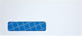 Quality Park #10 Window Security Redi-Strip Envelopes, 4-1/8 x 9-1/2 Inch, 24 lb. White Wove, Treated Envelope, 500/Box (QUA90119R)