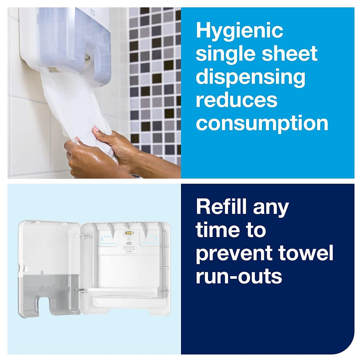 Tork Bundle - Hand Towels + Dispenser (White) / 11.5 inches / White Categories