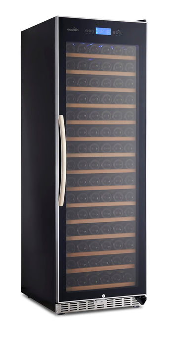 Commercial Wine Cooler by Eurodib – 24" W, 165.0 load, Arborite, Black, Model USF168S